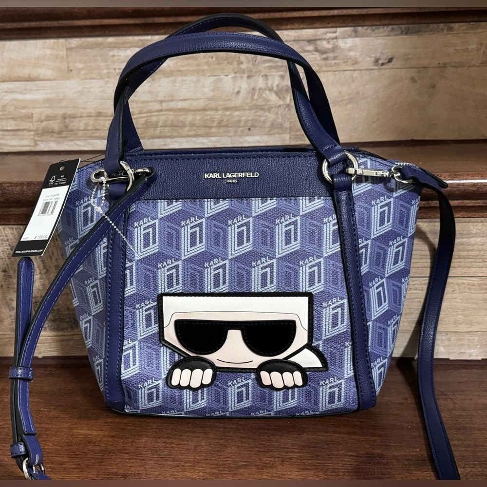 ✅ Super Cute 🥰 Karl Lagerfeld Paris Indigo Crossbody Purse 👜 - NEW